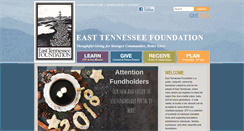 Desktop Screenshot of easttennesseefoundation.org