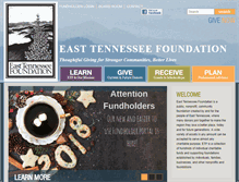 Tablet Screenshot of easttennesseefoundation.org